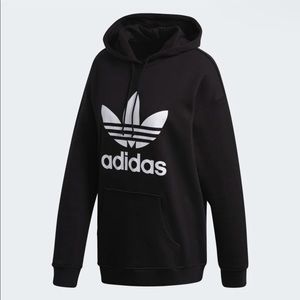 Black Adidas Adicolor Trefoil Hoodie